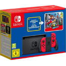 Nintendo Switch V2 Console + Super Mario Odyssey Red