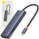 Hub 7w1  UltraJoy 7-Port ( USB-C to 1xHDMI4K@30Hz + 2xUSB 3.0 + 1xPD +RJ45 + SD/TF3.0)