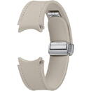 Samsung D-Buckle Hybrid Eco-Leather Band pentru Galaxy Watch6, Normal (M/L), Etoupe
