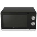 Candy CMG20TNMB,20 L, Microunde 700W, Grill 900W, Panou mecanic, functie Grill, Negru