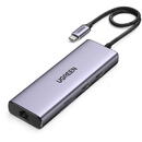 UGREEN Multifunctional HUB 5in1 USB-C - HDMI 1.4 / 3 x USB-A / USB-C PD 100W Ugreen CM511 - gray