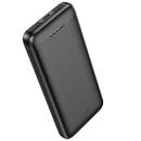 Hoco Hoco - Power Bank Smart (J111) - 2x USB, Type-C, with LED for Battery Check, 2A, 10000mAh - Black