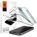 SPIGEN Folie pentru iPhone 15 Pro (set 2) - Spigen Glas.TR EZ FIT - Black