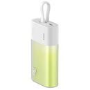 Baseus Baterie externa Baseus Popsicle 5200 mAh, 20W, cablu Lightning incorporat, pentru Apple iPhone Verde