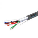 Cablu FTP cat.5e SUFA cupru integral 0,5 manta PVC gri tambur 305ml TED Wire Expert TED002419 BBB