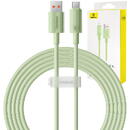Fast Charging cable  USB to USB-C Habitat Series 2m 100W (green)