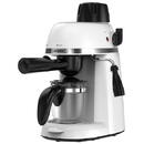 Kopy 350WH HEM-350WH, 800W, 3.5 bar, capacitate rezervor 0.24l, optiuni preparare: espresso si cappuccino, Alb