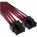 Corsair Premium 12+4pin PCIe Gen 5 12VHPWR 600W , Type 4, negru/rosu
