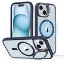 Husa pentru iPhone 15 Plus - ESR Classic Hybrid HaloLock Kickstand - Clear Dark Blue