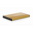 Gembird Gembird EE2-U3S-3-GL storage drive enclosure HDD enclosure Gold 2.5"
