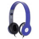 rebeltec Casti audio stereo cu microfon City Blue, over-ear, 1.2m, Albastru
