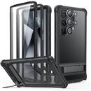 Esr Husa pentru Samsung Galaxy S24 Ultra + Folie - ESR Armor Tough Kickstand HaloLock - Frosted Black