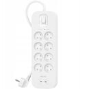 Belkin Surge Protector SurgePlus 8xFR 2xUSB-C 900J 2m