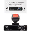 PNI Camera auto DVR PNI Voyager S2600 WiFi 4K Ultra HD, fara display, functie Monitorizare parcare, G-sensor, inregistrare video si audio, alimentare 12V/24V