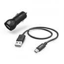 00183246, 1x USB, 2.4A, Black