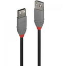 LINDY LY-36702, USB 2.0 male - USB 2.0 female, 1m, Black