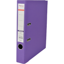 Biblioraft A4, plastifiat PP/PP, margine metalica, 50 mm, Optima Premium - violet