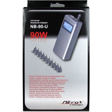 Inter-Tech Adaptor notebook universal  CobaNitrox Extended NB-90-U 90W