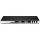 D-Link DES-1210-28P, 24 porturi 10/100 Mbps, 2 x SFP, 2 x Gigabit