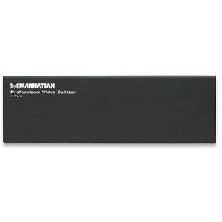 Splitter video profesional Manhattan, 4 porturi, VGA, SVGA, MultiSync, Negru