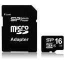 Silicon Power Micro SDHC 16GB, Class 4 + adaptor SD