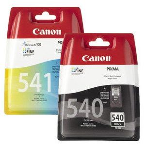 Pachet 2 tonere inkjet Canon PG-540+CL-541, 180 pagini