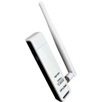 Adaptor wireless TP-Link TL-WN722N, 150Mbps, Antena detasabila