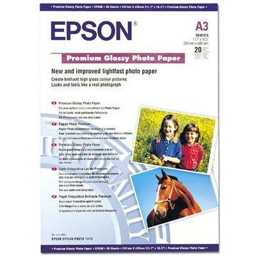 Hartie foto Epson Premium lucioasa A3, 20 coli