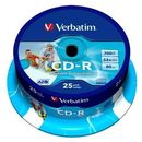 CD-R imprimabil Verbatim 25 bucati, 52x, 700MB