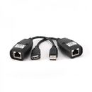 Gembird Cablu extensie USB M/F - 2 x RJ45 pana la 30m, Gembird