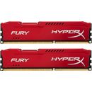 Kingston HyperX Fury Red HX318C10FRK2/8, 8GB DDR3 1866MHz, Dual Channel