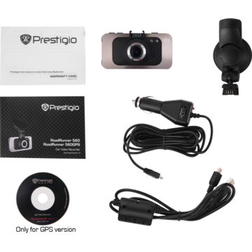 Camera video auto Prestigio RoadRunner 560 cu GPS, Full HD, 3 inch LCD