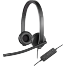 Logitech H570e USB Stereo Headset cu microfon, negre