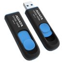 Adata memorie USB 3.0 UV128 64GB, negru cu albastru