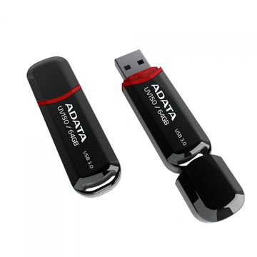 Memorie USB Adata DashDrive Value UV150 64GB, USB3.0 black