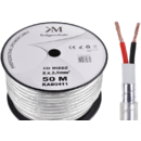 Kruger Matz cablu audio profesional KAB0411 cupru 2x2.5mm, rola 50 metri