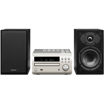 DENON Microsistem audio RC-DM39SP + SC-M39, 2 x 30W, argintiu/ negru