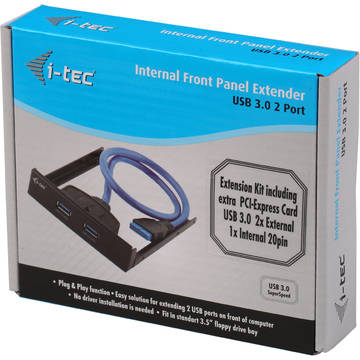 iTec Set extensii USB 3.0 PCI Express 4 x USB 3.0 + Extender USB 3.0