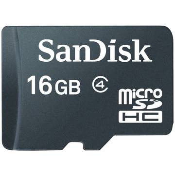 Card memorie SanDisk micro SDHC, 16 GB, clasa 4