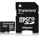 Transcend Micro SDHC 32 GB, clasa 10, UHS1, cu adaptor