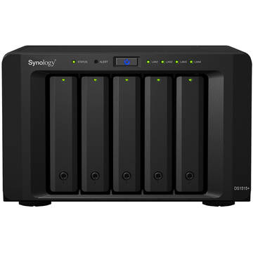 NAS Synology DiskStationDS1515+, USB 3.0, 2GB DDR3, capacitate maxima HDD 40TB