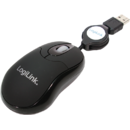 LogiLink ID0016, USB, optic, 800 dpi, negru, fir retractabil