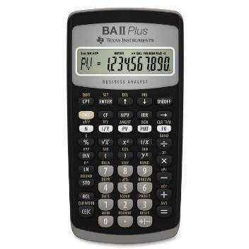 Calculator de birou Texas Instruments TI-BA-II Plus, 10 cifre, stiintific
