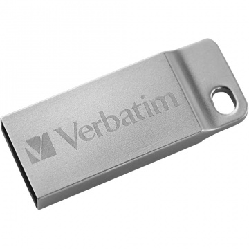 Memorie USB Verbatim Metal Executive, 64 GB, USB 2.0, argintiu