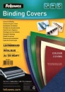 Fellowes Binding cover (leather pattern) DELTA A4 FSC 5371305 , 100 buc, bleumarin