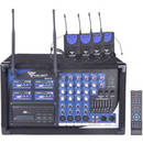 Azusa Statie  MIK0125, 4 microfoane tip casca PA-180 UHF