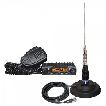 Statie radio Kit CB Albrecht AE 6110 ASQ + Antena PNI ML100