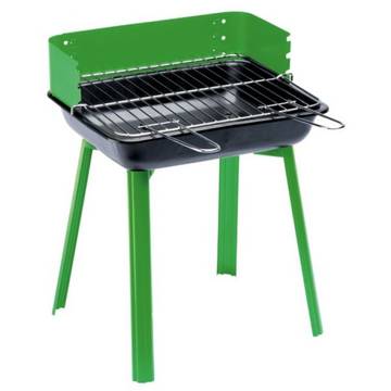 GrillChef Gratar carbune rectangular 11527, 41x31 cm, negru, rosu sau albastru