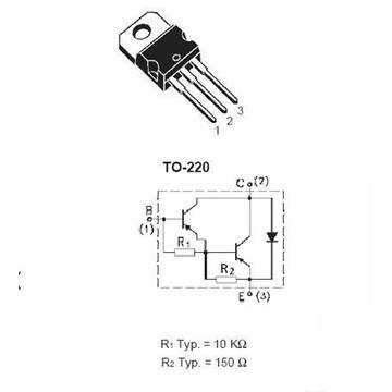 TRANZ. PNP DARLINGTON DE MEDIE PUTERE 70W 10A