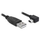 Delock Delock cable USB 2.0-A male > USB mini-B 5pin male angled 2m